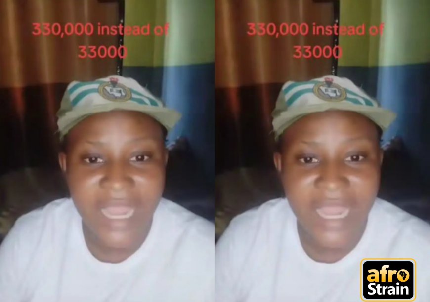 Confused Corp Member, Who Received N330,00K Allawee Instead of N33K Cries Out, Asks What To Do