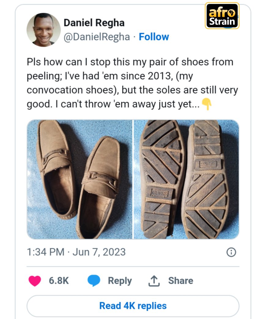 “I won’t throw them away”: Daniel Regha shows shoes he has been using since 2013