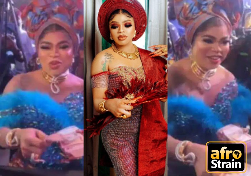 Bobrisky causes a stir as he makes N500 notes rain at party