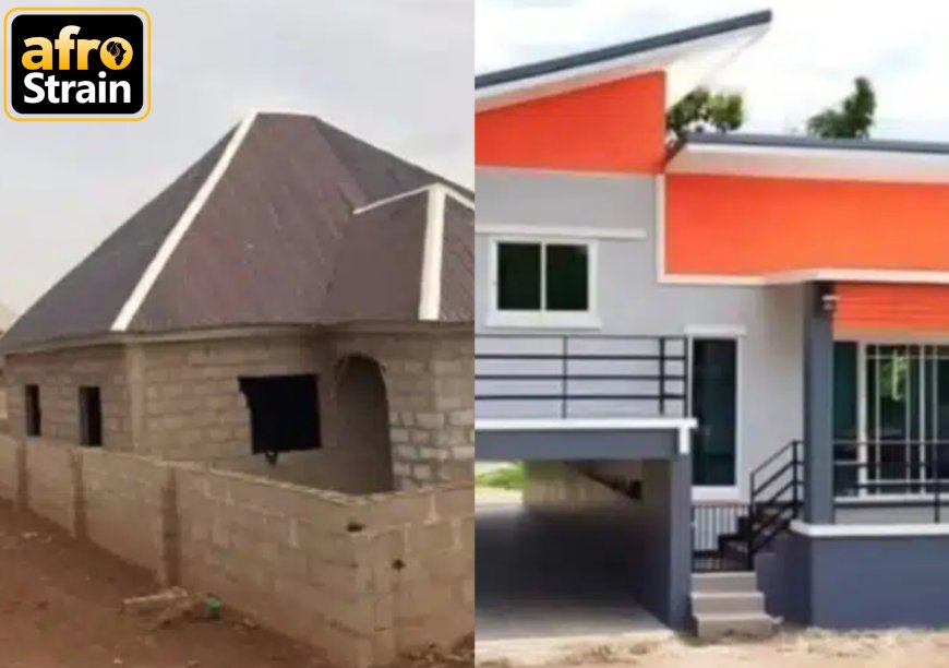 Another Nigerian man shows off bungalow he reportedly built with N3 million