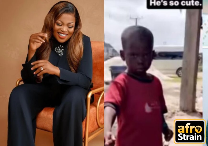 Funke Akindele shows off her cute new friend