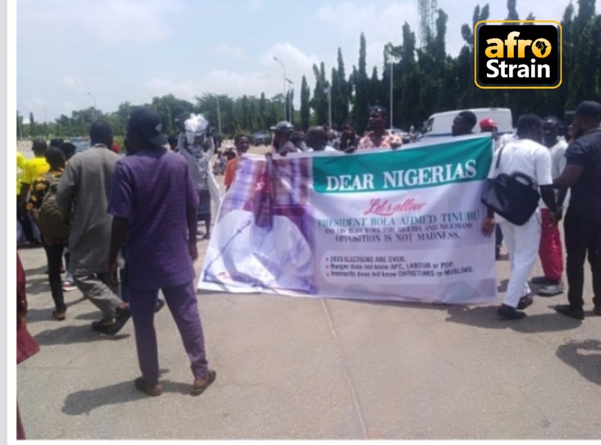 Fuel hike: Pro-Tinubu Protesters Storm National Assembly