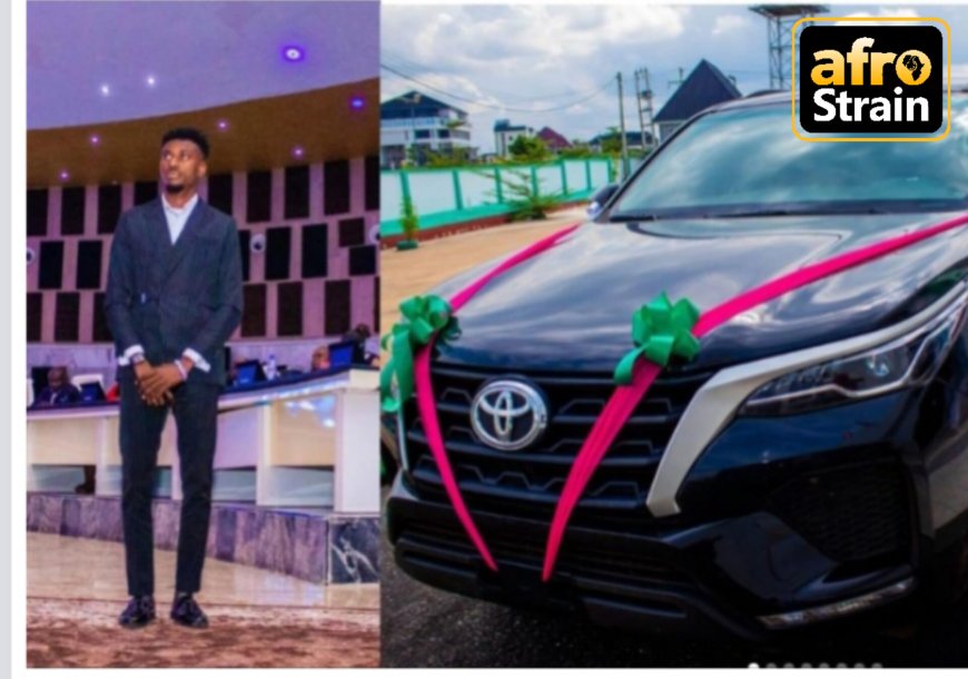 Nigerian Comedian Gets Car Gift After Attempting To Break Guinness World Record