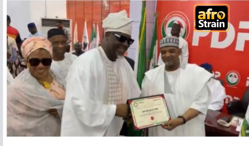 PDP: Dino Melaye, Diri, Anyanwu Receive Certificates Of Return Ahead Of November Gov Polls