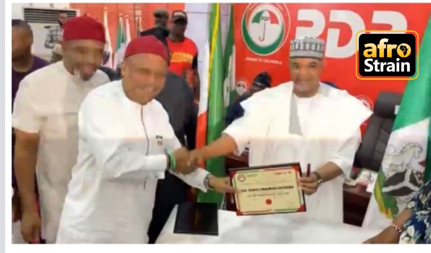 PDP: Dino Melaye, Diri, Anyanwu Receive Certificates Of Return Ahead Of November Gov Polls