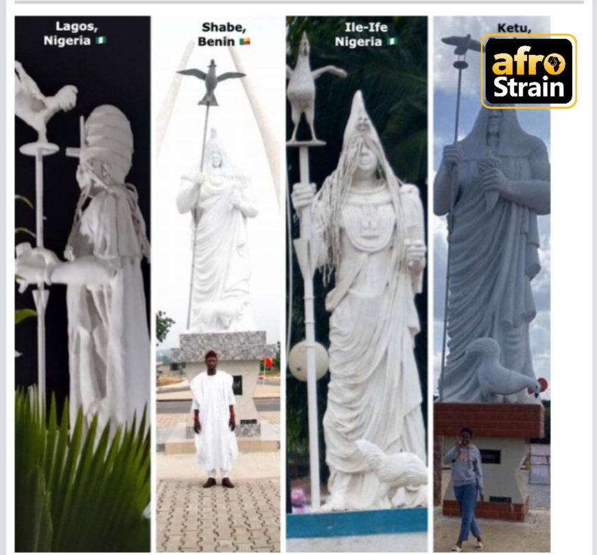 Pictures Of Four Oduduwa Monuments In Different Cities