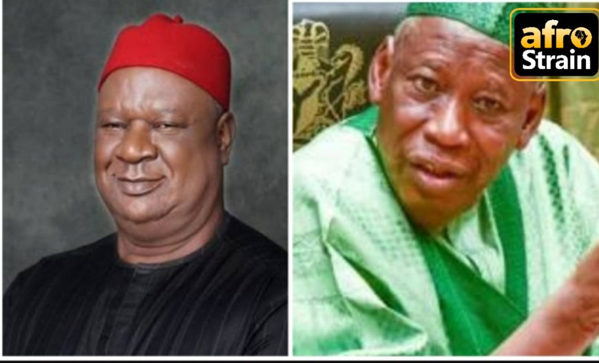 Defection looms as PDP chieftain, Anyim Pius visits Ganduje