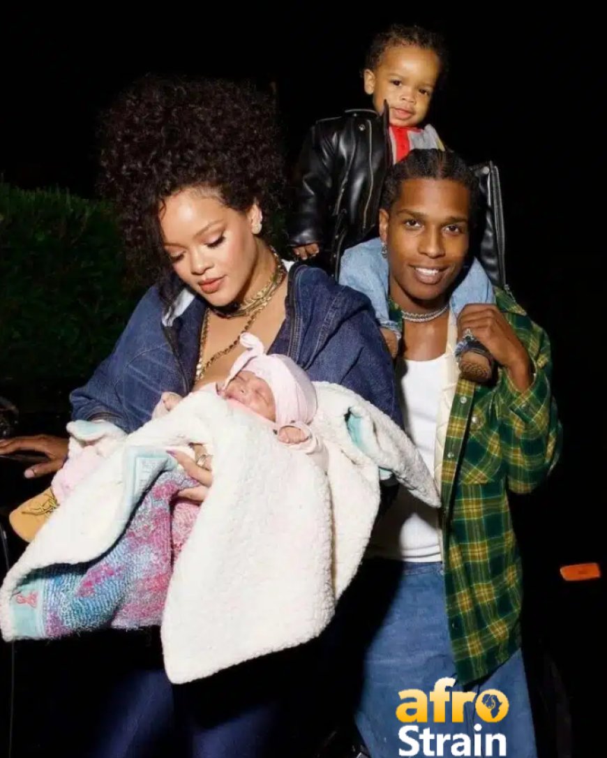 Rihanna and ASAP Rocky unveil their second child’s face to the world