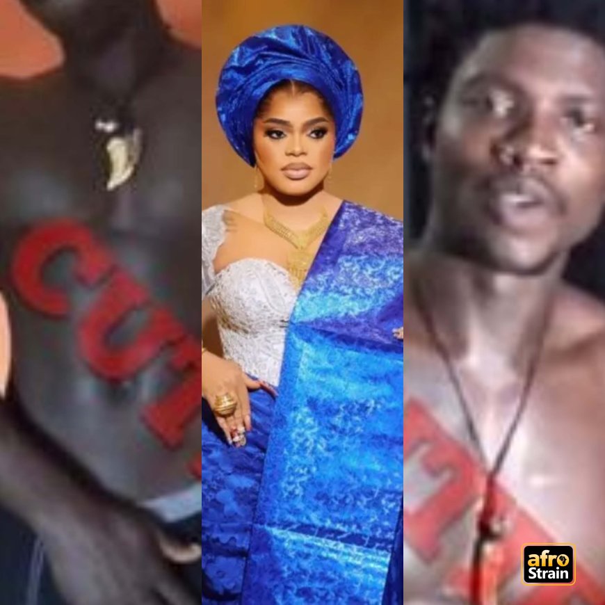 E Don Happen : Netizens Shocked As Bobrisky Leaks VeryDarkman's S#xtapes  (See Photos)