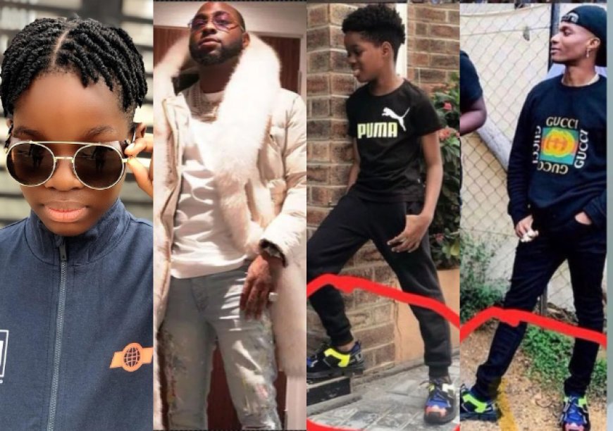 “But he no dey beg for t0t0” – Wizkid’s 13-years-old son taunts Davido fan who mocked singer’s height and shoe size