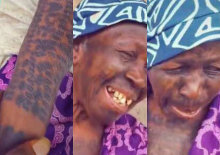 Netizens React As  Boy Posts Video Of His Grandma Covered In Tatoos