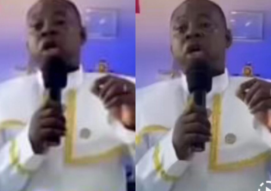 Reactions As Nigerian Pastor Did Something Unusual In Church (See What He Did)