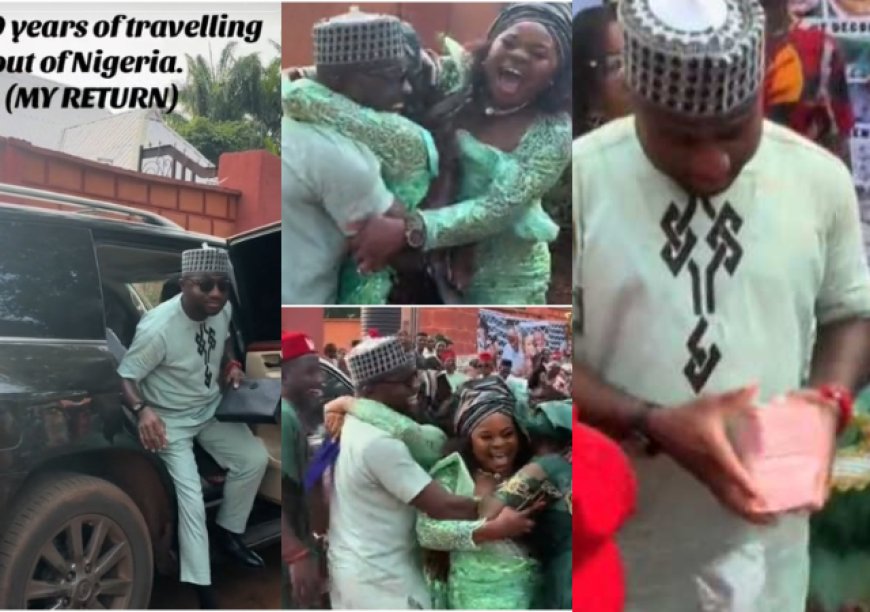 Nigerian man returns home ‘a big man’ after 9 years abroad