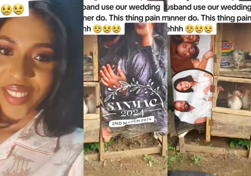 My Husband Don Uses Our Wedding Banner Build Chicken House 3 months After Marriage - Wife cries Out