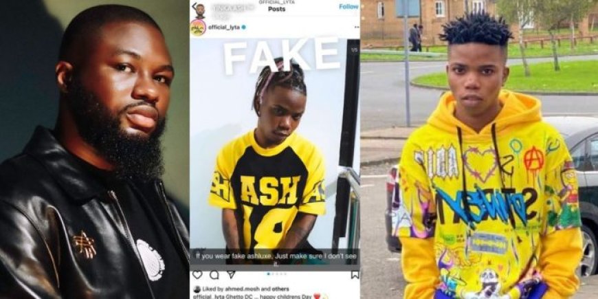 Singer Lyta reacts after Ashluxe CEO calls him out for wearing a fake design