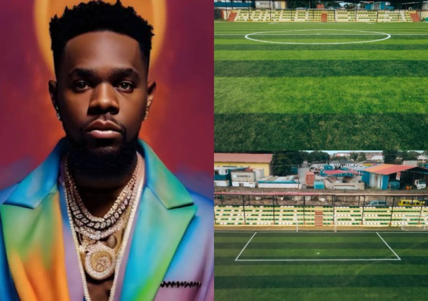 Patoranking builds football stadium in childhood community