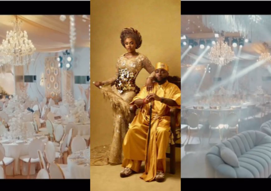 CHIVIDO24: Cost of Davido and Chioma’s wedding hall decorations causes stir online