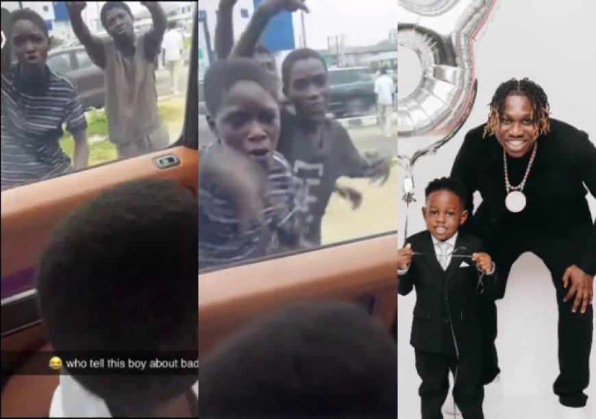 Moment Zlatan’s son express fear as he sees street boys hailing his father