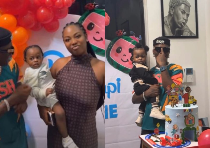 Late Mohbad’s Family Wunmi and Liam Attends Bella Shmurda Son Birthday Party