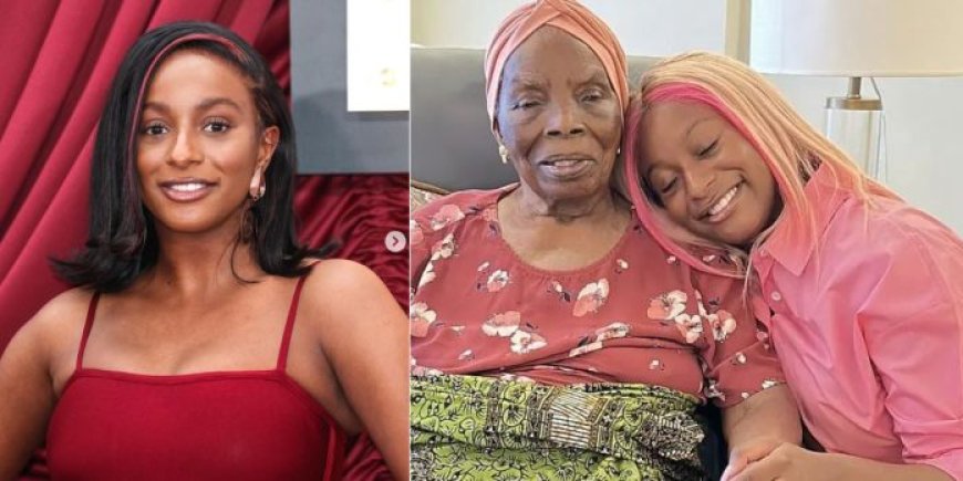 “I’m finding comfort knowing she’s in heaven” – DJ Cuppy mourns as she loses her grandmother