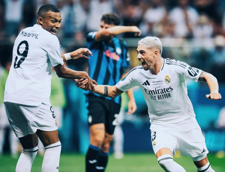 UEFASuperCup: Mbappe scores as Real Madrid defeat Atalanta 2-0