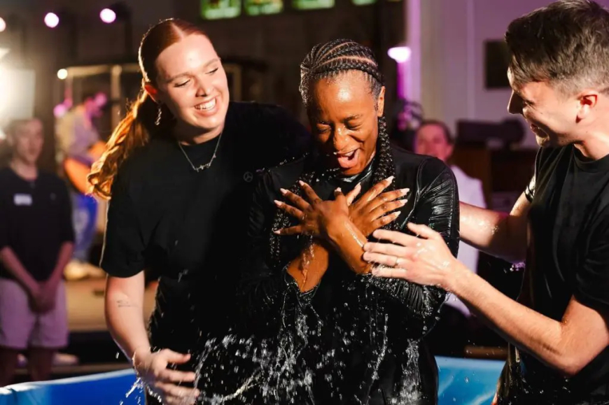 PHOTOS: DJ Cuppy gives her life to Christ, gets baptized